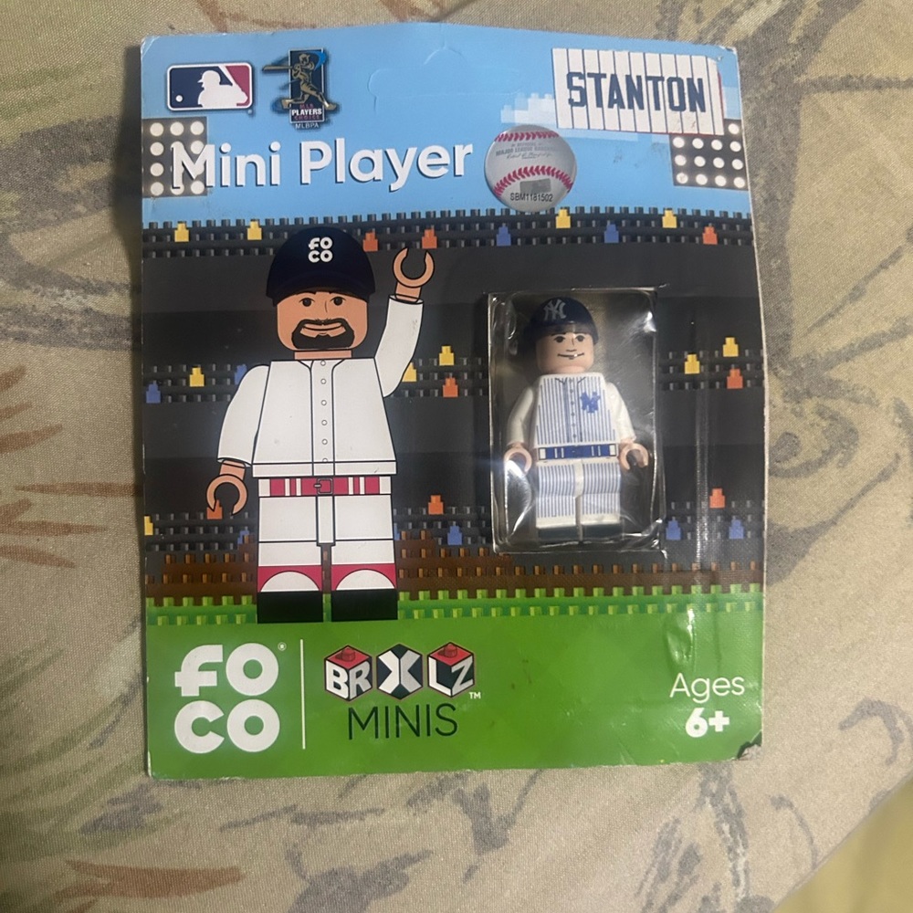 3/25$ FOCO MLB Stanton LEGO Figure